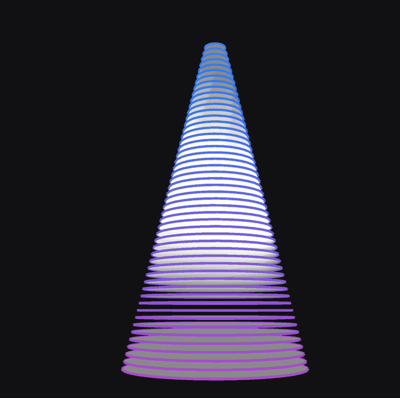 I tested a combination of geometric forms, using a torus and a cube, to explore how simple shapes can create a more complex and dynamic interaction.