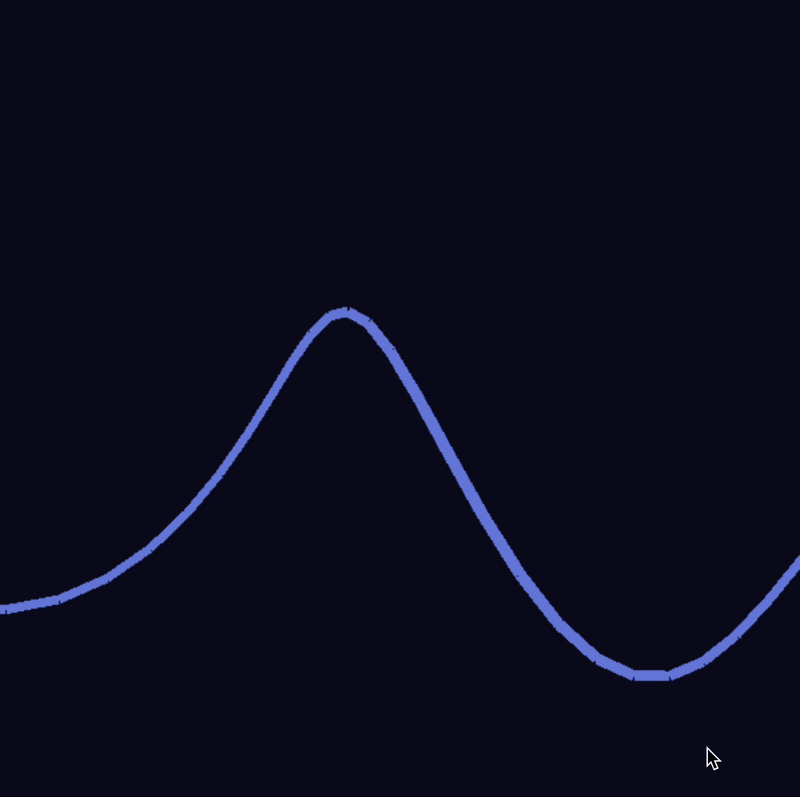 I experimented with a simple yet dynamic wave, focusing on fluidity and movement. The smooth motion gives it a calming, meditative feel.